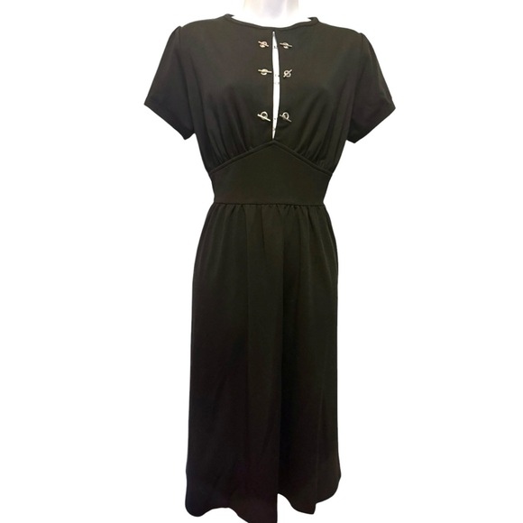 Rare Disturbia gothy midi dress NWT size UK10 US6 with chain detail in front - Picture 2 of 5